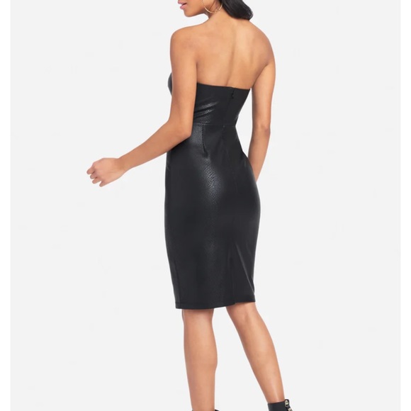 BEBE VEGAN LEATHER TUBE DRESS - Picture 7 of 9